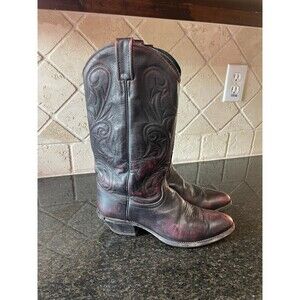 Dan Post Black and Red Heeled Boots